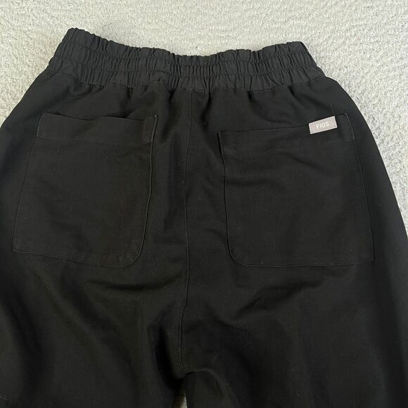 FIGS Scrub Pant Women XS Black Technical Drawstring  Bottom Jogger W21SW204 - Picture 8 of 16